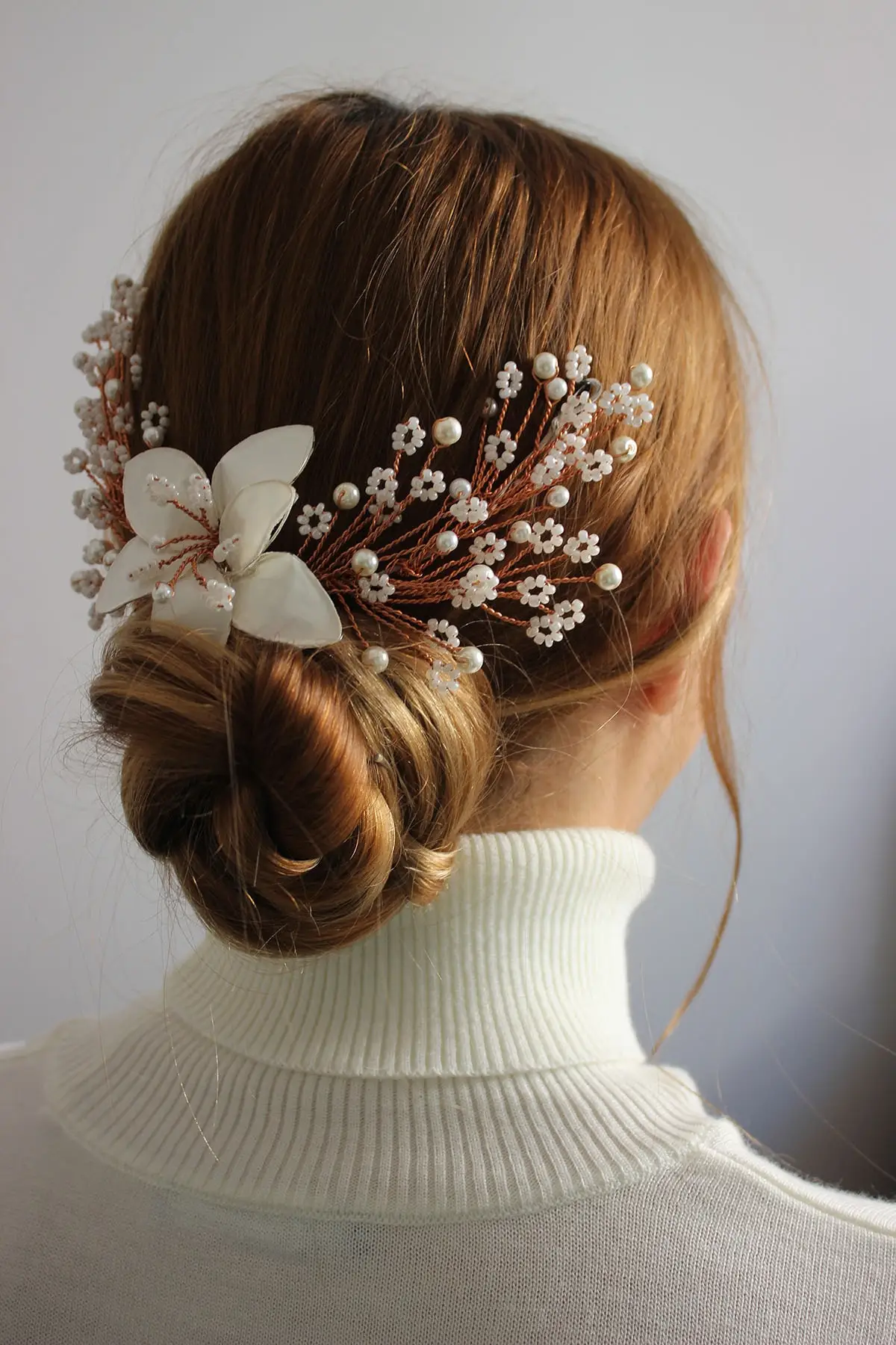 

Bridal Accessories Bridal Hair Accessory Bun Crown Wedding Handmade For Bride And Bridesmaids