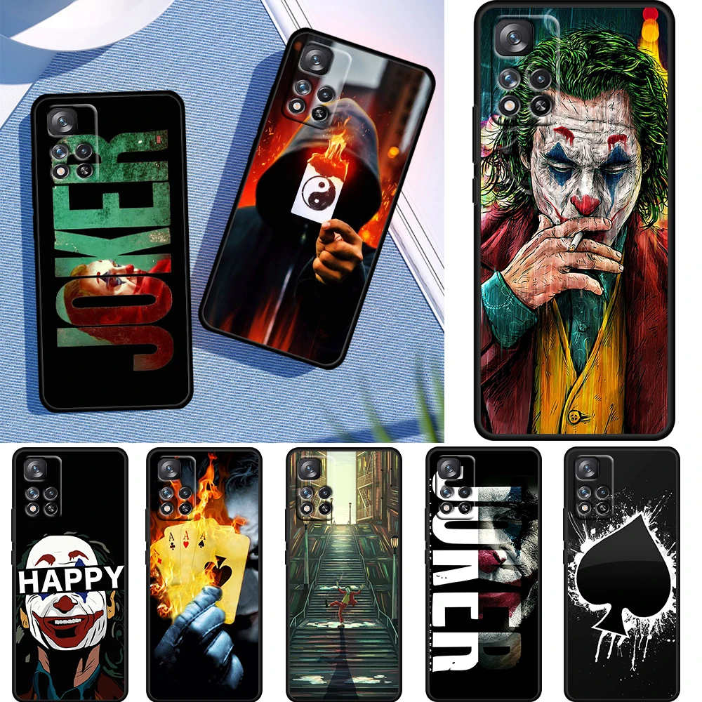 

DC Suicide Squad Joker Cool Case For Xiaomi Redmi Note 11E 11S 11 11T 10 10S 9 9T 9S 8 8T Pro Plus 5G Soft TPU Black Phone Cover