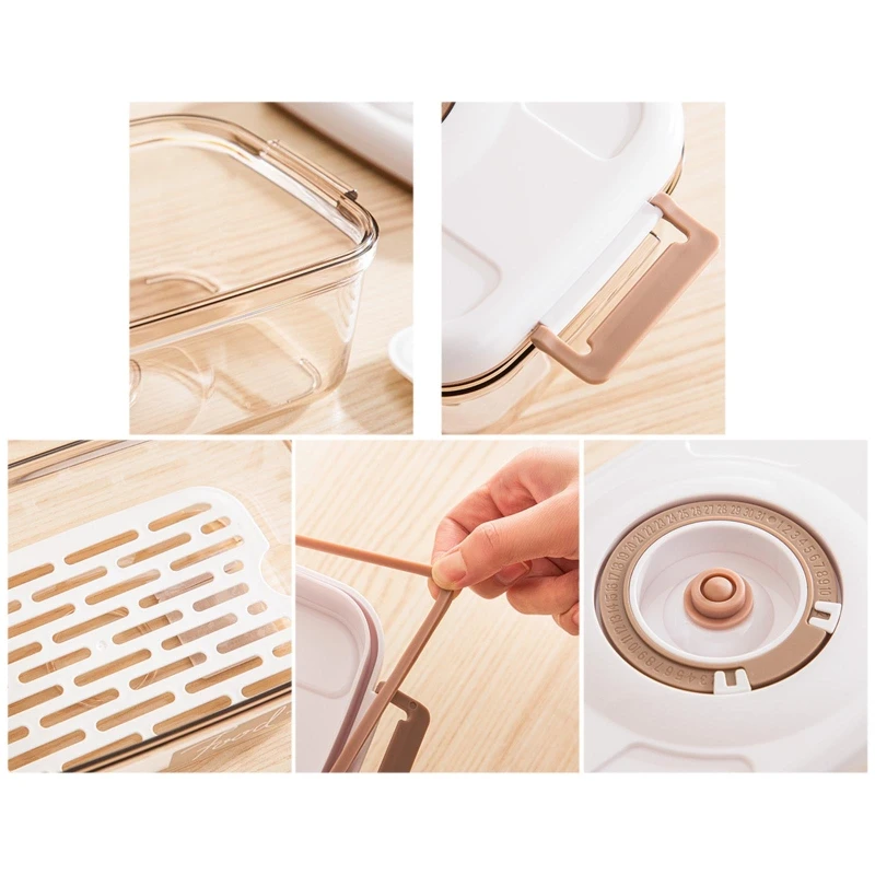 Вакуумный упаковщик для ящика хранения пищевых продуктов кухонных фруктов