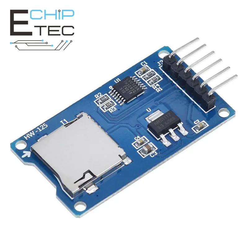 

Бесплатная доставка, 1 шт./4 шт., модуль считывания карт Micro SD Mini TF, интерфейсы SPI с чипом преобразователя уровня для Arduino