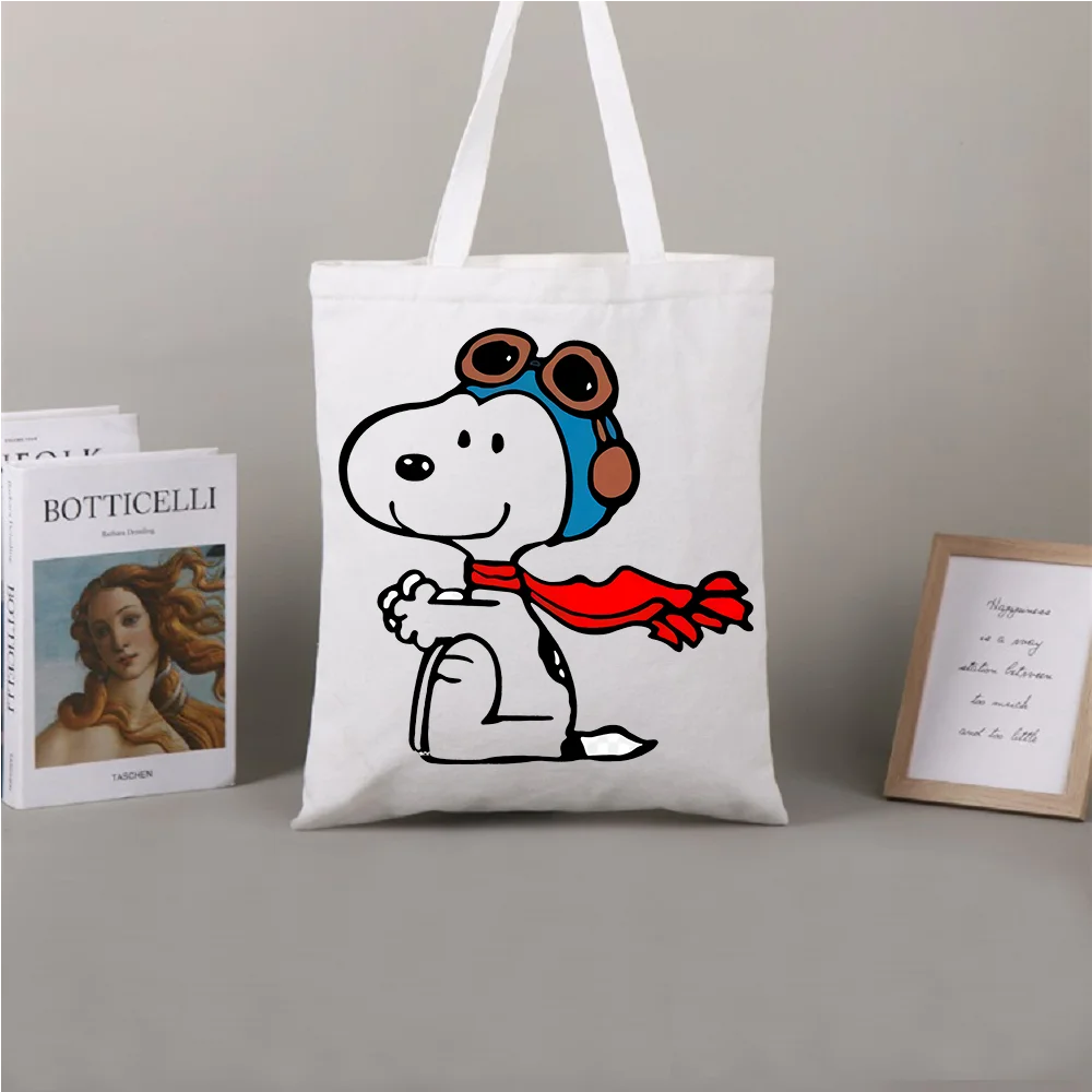 

Snoopy Series Portable Environmental Protection Supermarket Folding Shopping Large-capacity Storage Handbag Shoulder Bag