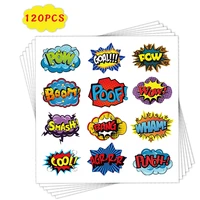 120 pcs superhero reward stickers super hero designs scrapbooking for teacher school classroom supplies kids stationery stickers