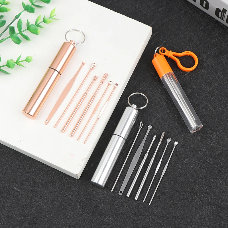 6Pcs Ear Wax Pick Spiral Cleaner Ear Wax Removal Tool Ear Wax Pickers Clean Tools Ear Care Kit Device Personal Care Tool