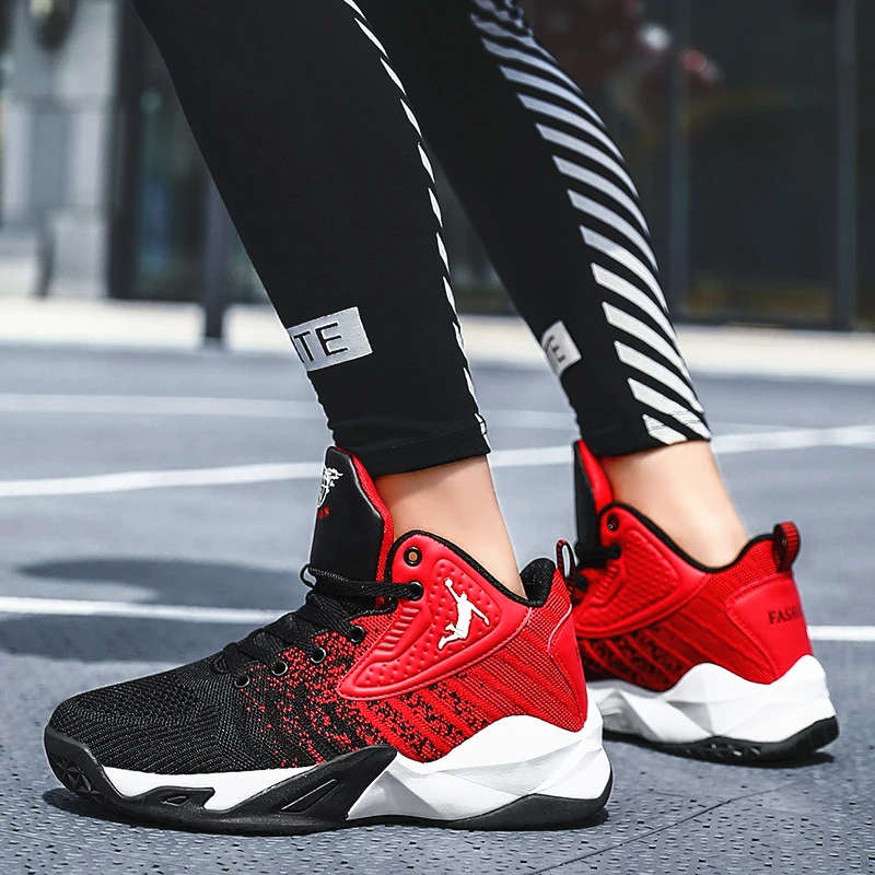 Men Women Sneakers Breathable Mens Basketball Shoes Non-slip Couple Sports Shoes Training Athletic Basketball Sneakers for Women