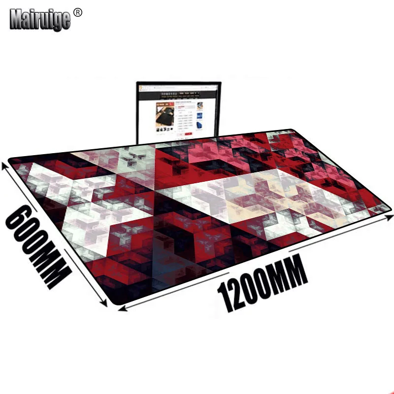 

Xxl Mouse Pad geometry Office Desks Gaming Keyboard Gaming Laptops Pc Gamer Complete Computer Offices 1200x600MM Extended Pad
