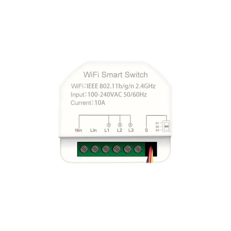 

Tuya Alexa Wifi Smart Switch 3gang MINI Timer On-off Device Casa Inteligente Automation Modules Home