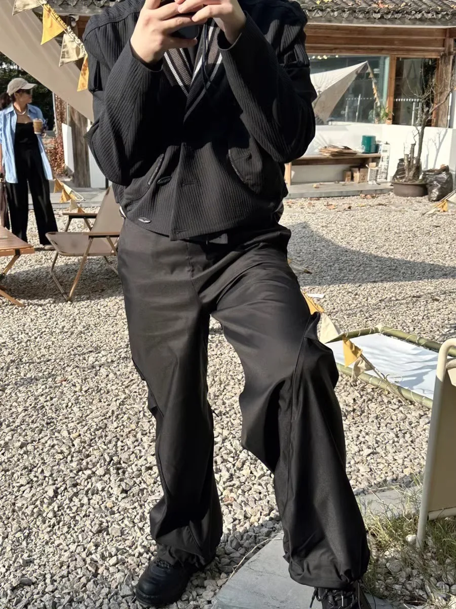 KIKO KOSTADINOV 2024 черная куртка с v-образным вырезом повседневное пальто на молнии