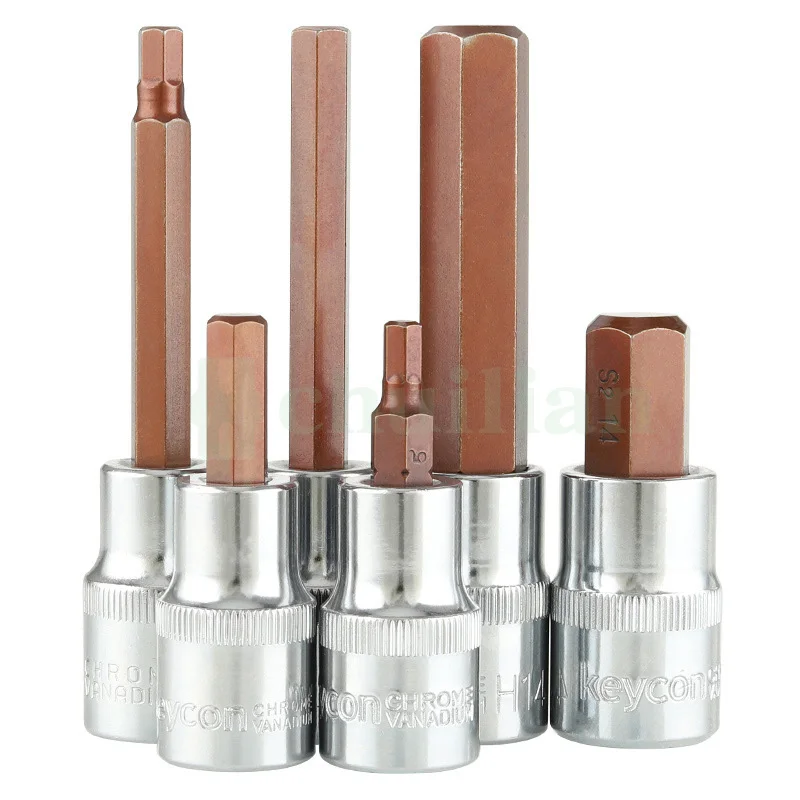 

1/2 Inch 12.5mm inner inner hexagon Bit Torx Screwdriver Bit Tools H5 H6 H7 H8 H9 H10 H12 H14 long 60mm 105mm