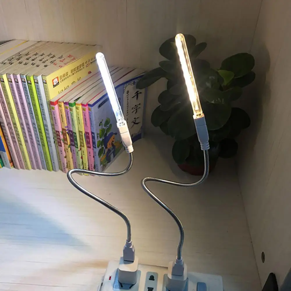 

Мини-лампа 5 в с 8 светодиодами для портативного зарядного устройства, ночные светильники для ПК, лампа для чтения книг, настольная лампа с защитой глаз, портативная светодиодная книга