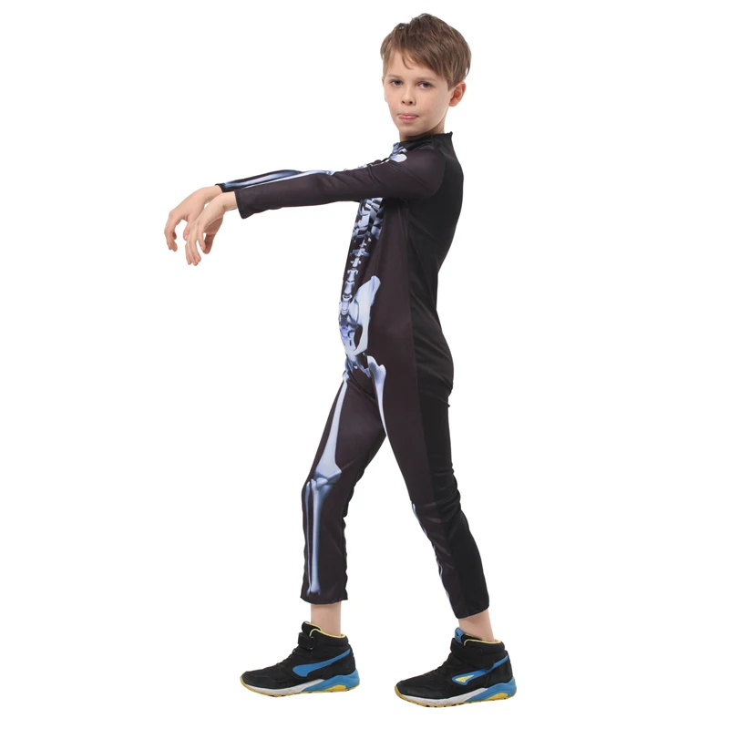 Детский костюм с лицом привидения, в котором можно кричать на Хэллоуин, маленький вампир, скелет, карнавальные костюмы для косплея и на Пурим.