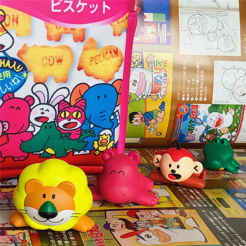

Original Hippo Lion Figure Monkey Model Crocodile Data Line Protective Sheath Ornaments Accessories Children Present