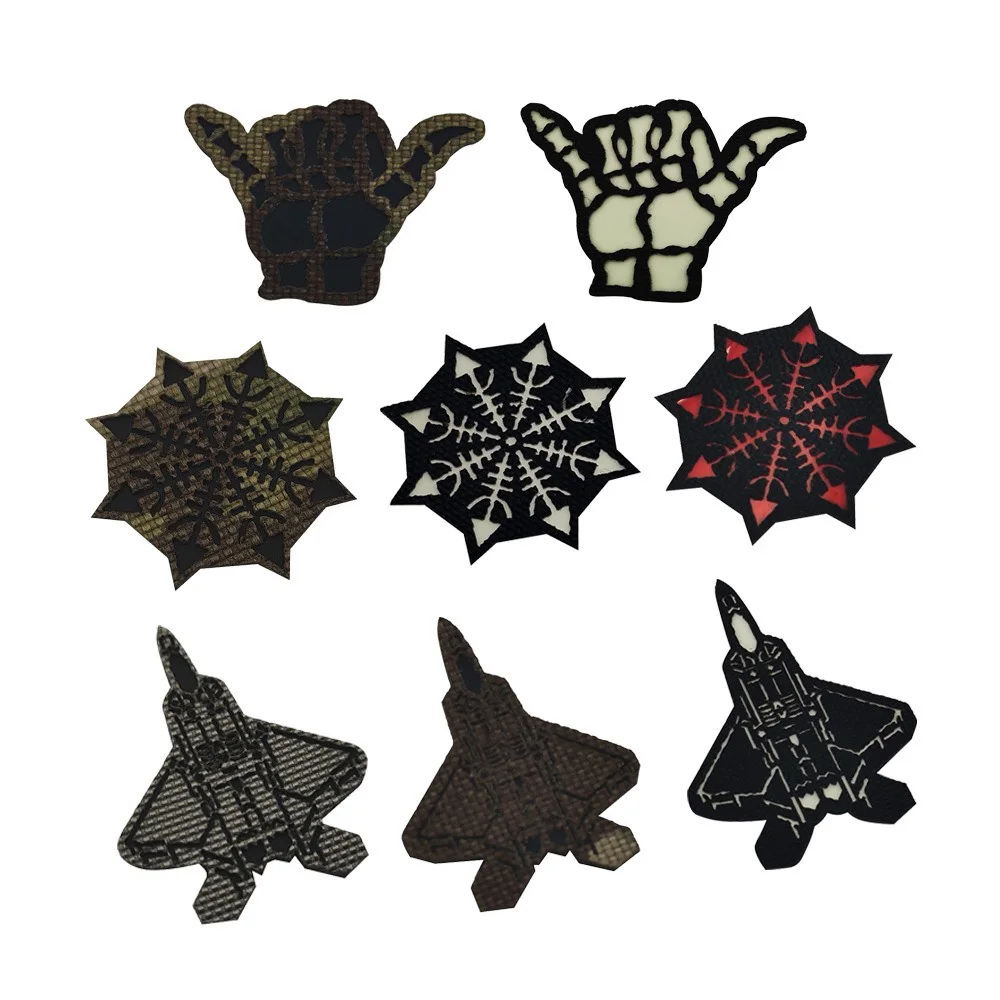 Новый Камуфляжный значок CP для боевого истребителя с лазерной резкой компас