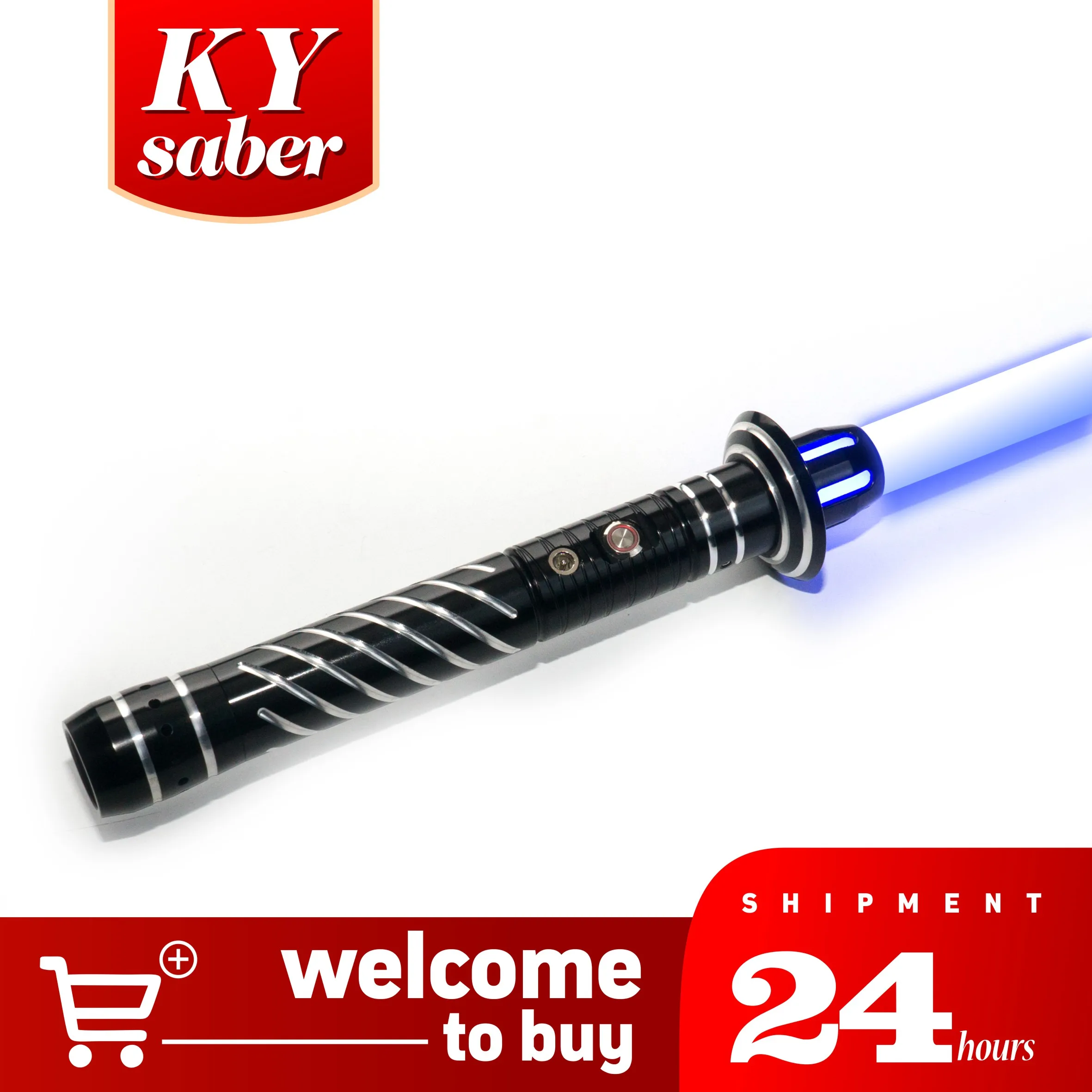 

XE003-Pixel Гладкий поворотный световой меч, металлическая ручка, тяжелые Дуэльные цвета, изменение силы, звуки, Blaster, лазерный меч, игрушки