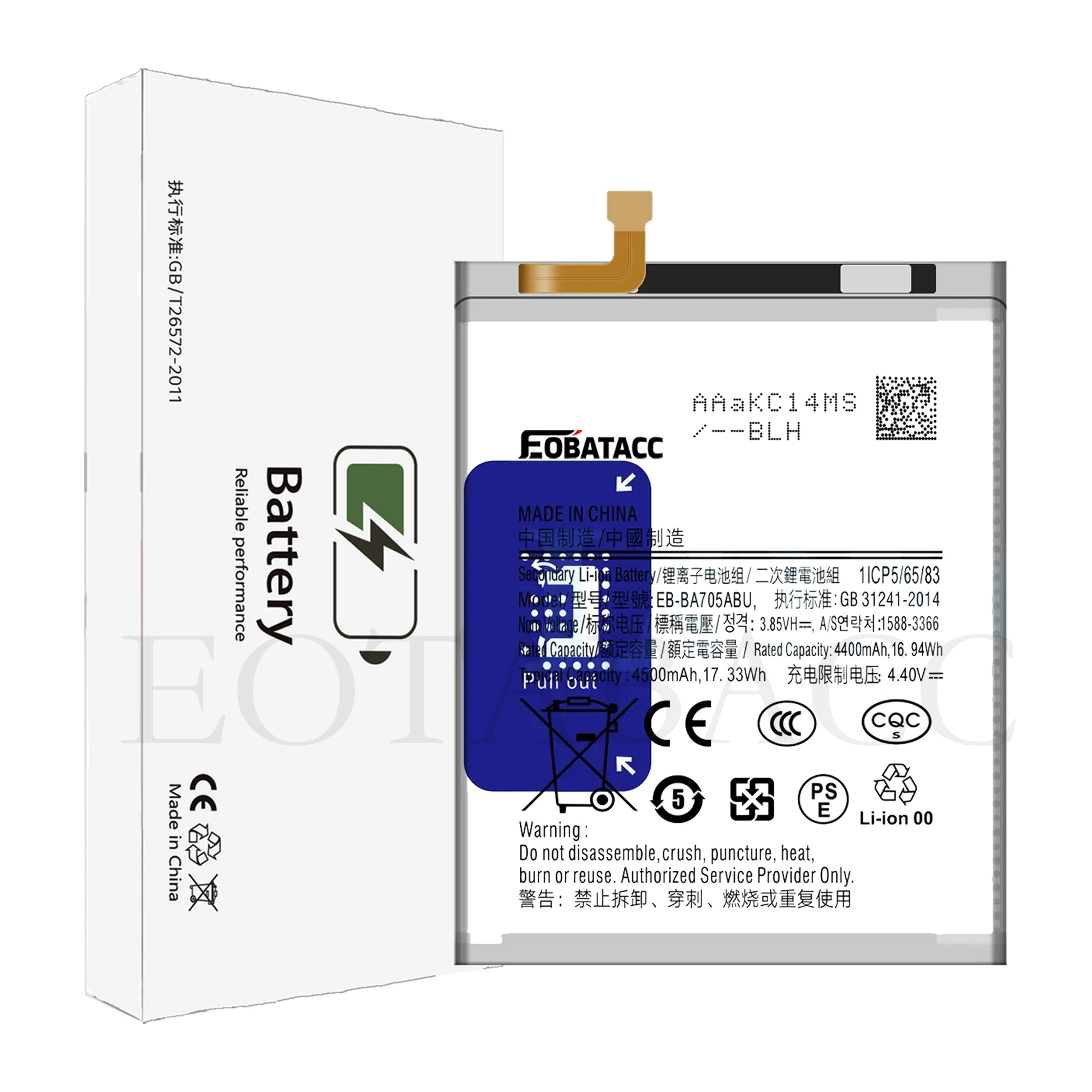 EOTABACC Совершенно новый сменный аккумулятор EB-BA705ABU 4500 мАч для Samsung Galaxy A70 A705 SM-A705 A705FN