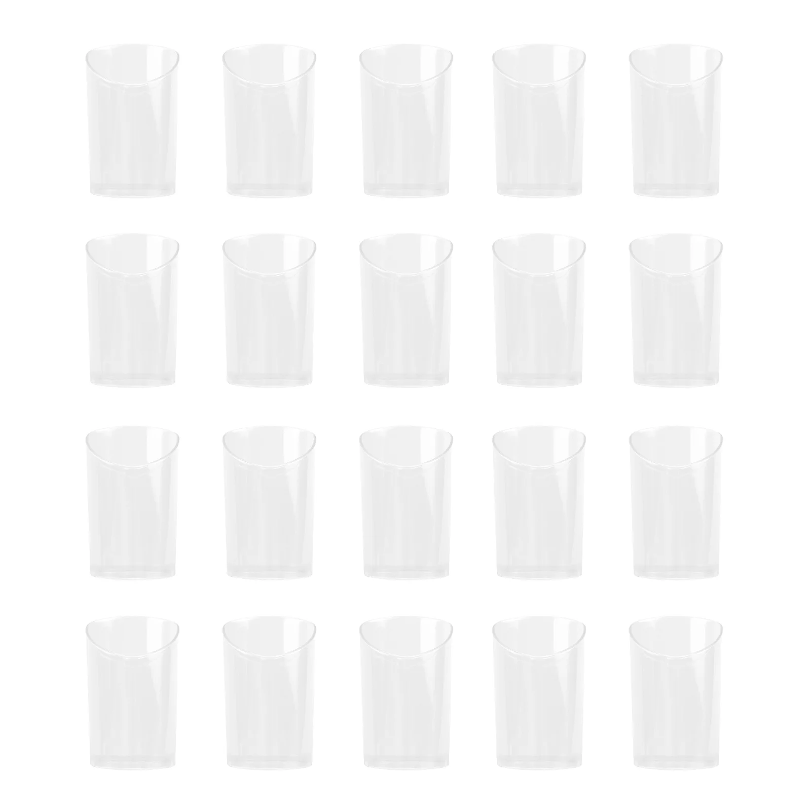 

20pcs Pudding Cups Ice Cream Plastic Cups Party Transparent Dessert Cups