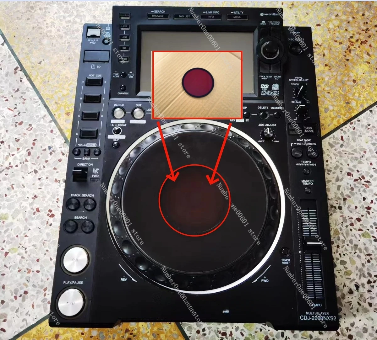 Для CDJ2000 900 850 XDJ1000 круглый проигрыватель дисков экран декоративная пленка для