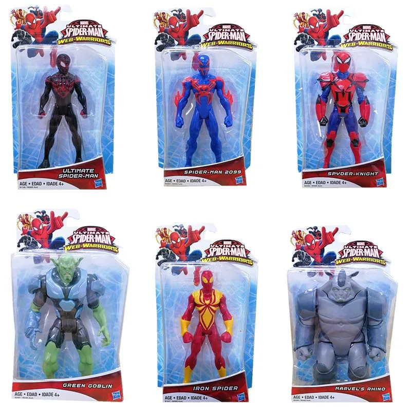 

Hasbro Marvel The Avengers Action Figure Toys High Quality Replica Change Face Spiderman Statue Model Doll Collectible Gift