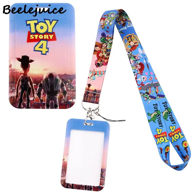 

Toy Story Characters Creative Lanyard Card Holder Student Hanging Neck Phone Lanyard Badge Subway Access Card Holder Accessories