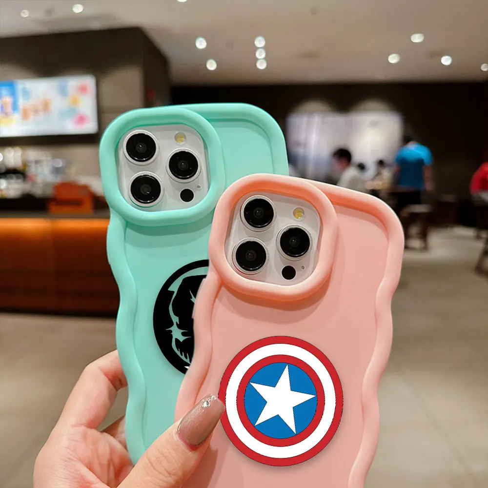 3d-волна с логотипом Халка Капитана Америка модель 3D для OPPO RENO 2F 2Z 4 5 5Z 6 6Z 7 7Z 8 8Z 10 11 11F