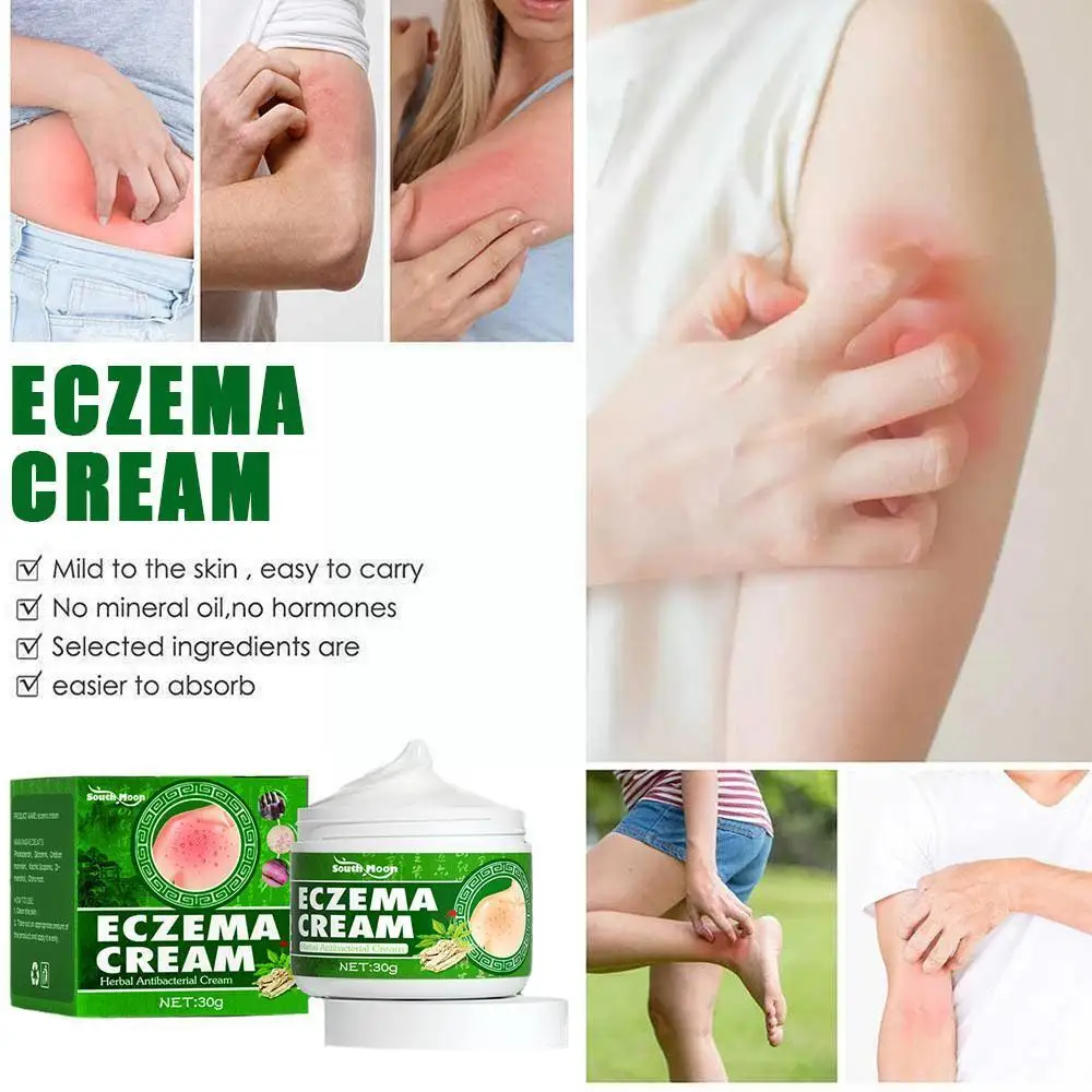 

1PCs Herbal skin itching Antibacterial Cream Psoriasis Desquamation Anti-itch Cream Relief Skin Eczema Urticaria Treat Rash H9X4