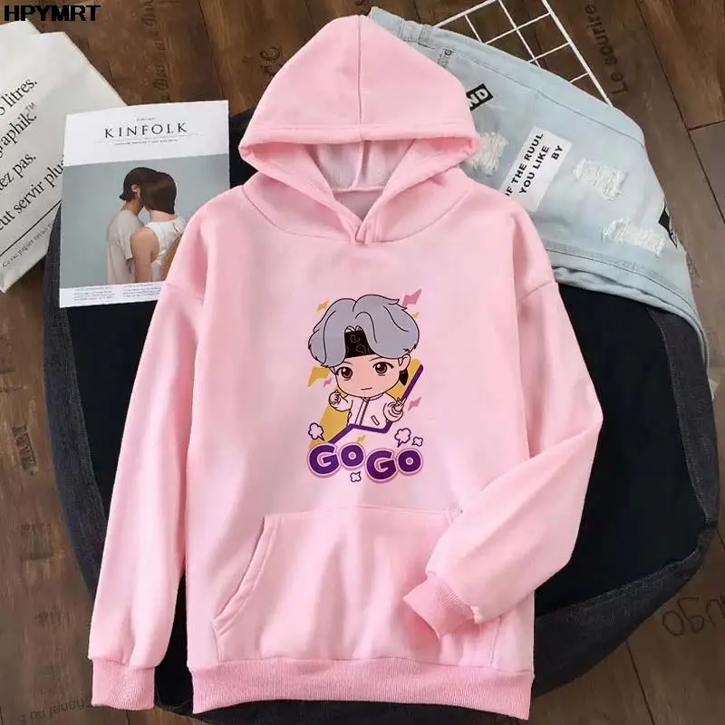 

Kawaii streetwear Women clothing hoodie Fashion Casual korean style cartoon cute graphics print Autumn And Winter tops pullover