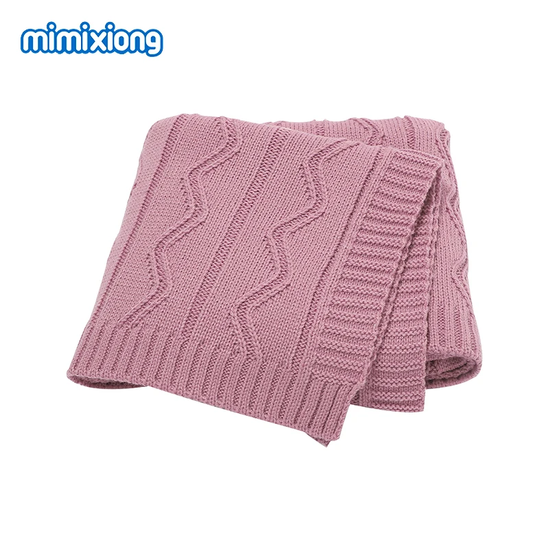 

Baby Blankets 100%Acrylic Knit Newborn Boys Girls Monthly Stroller Bassinet Bed Covers Stuff 90*70cm Infant Unisex Cradle Quilts