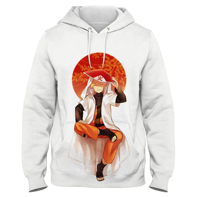 

Bandai Naruto Hokage 3D Print Men Hood Sweatshirts Spring Harajuku Style Women Oversized Hoodies Cartoon Anime Children Clothes