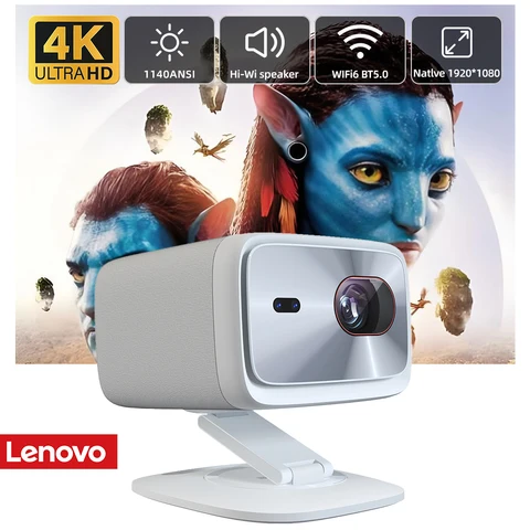 Lenovo 100P 4K проектор Full HD 1920*1080P светодиодный лазерный проектор Wi-Fi 1140ANSI портативный луч проекторы для домашнего кинотеатра PK hy300 pro