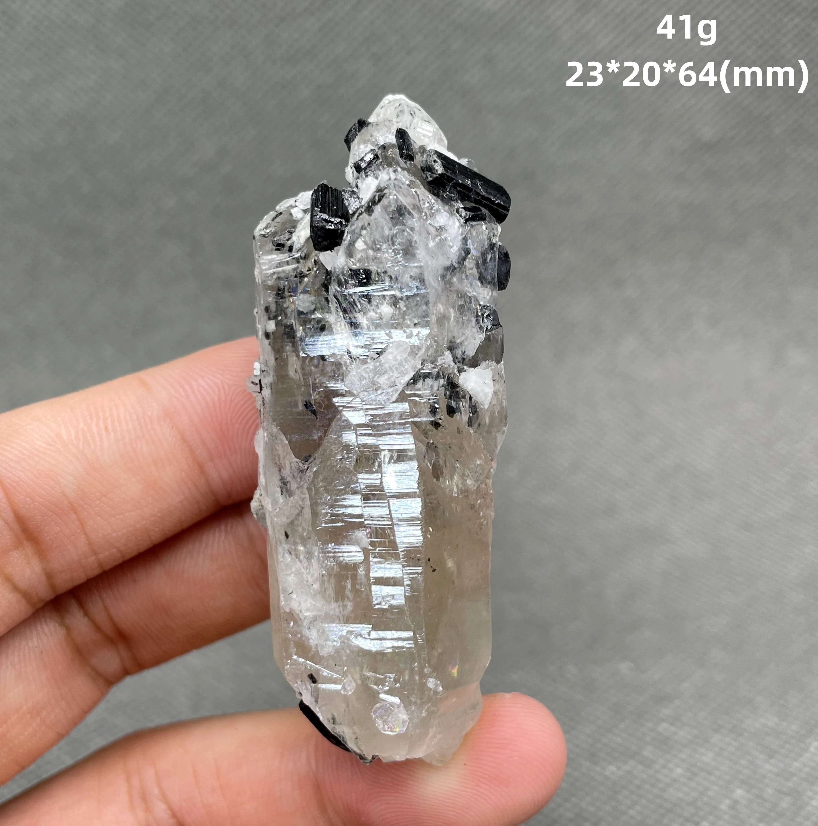 

Редкий! 41 г из природного афганского черный турмалин и кристалл симбиотические минеральные образцы камни и кристаллы