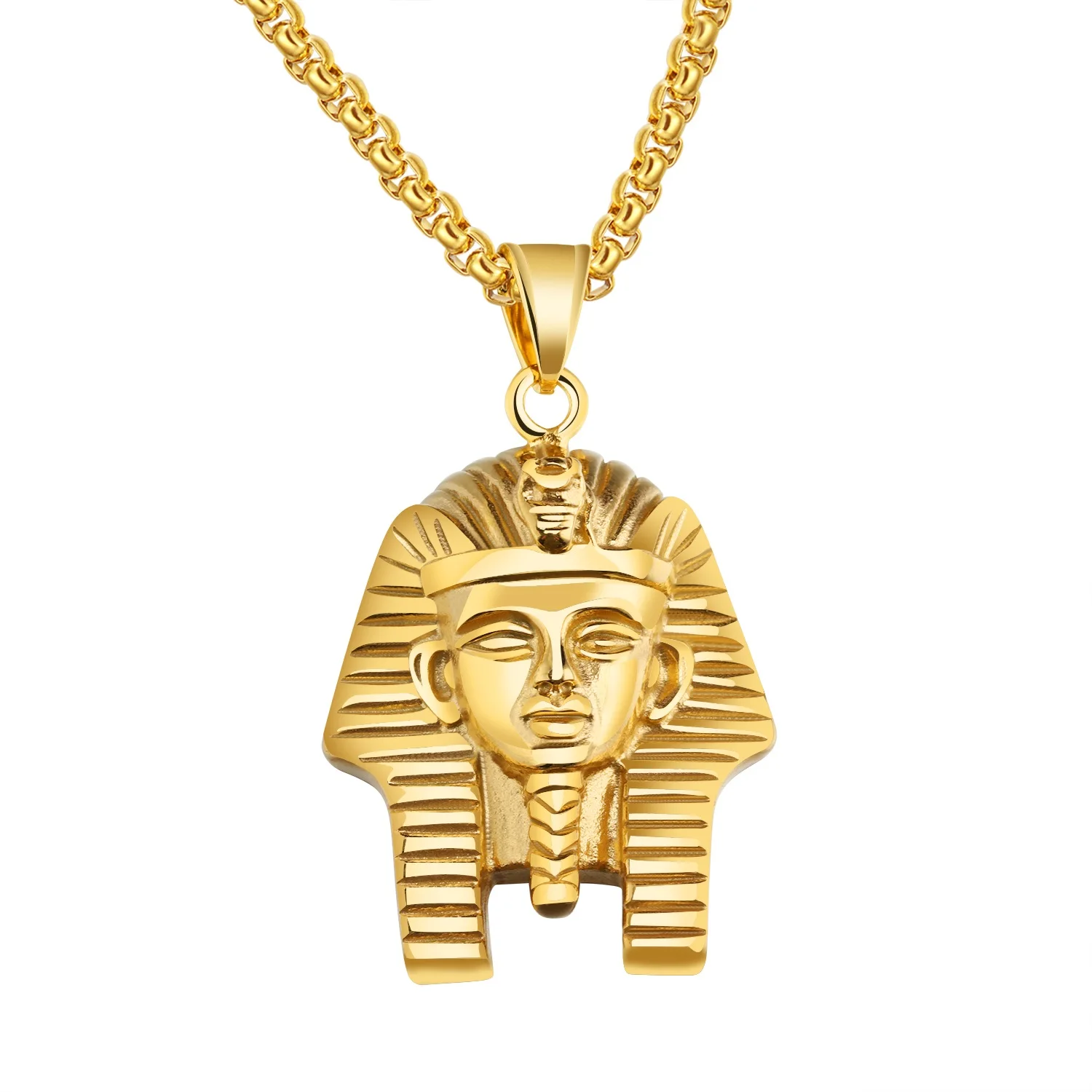 Мужское ожерелье из нержавеющей стали в винтажном стиле