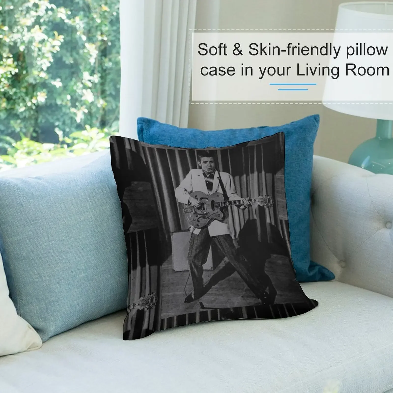 Rock n'roll Pioneer Eddie Cochran декоративная подушка предметы домашнего декора