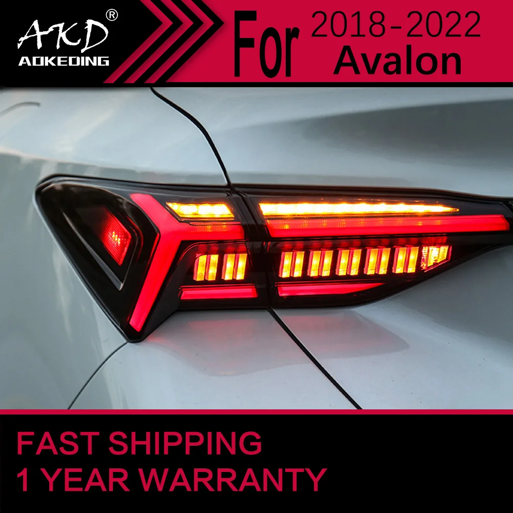 

Автомобильный Стайлинг, задний фонарь для Toyota Avalon, задний фонарь s 2018-2022 Avalon, светодиодный задний фонарь, светодиодный динамический сигнал поворота, тормоз, задний фонарь для авто