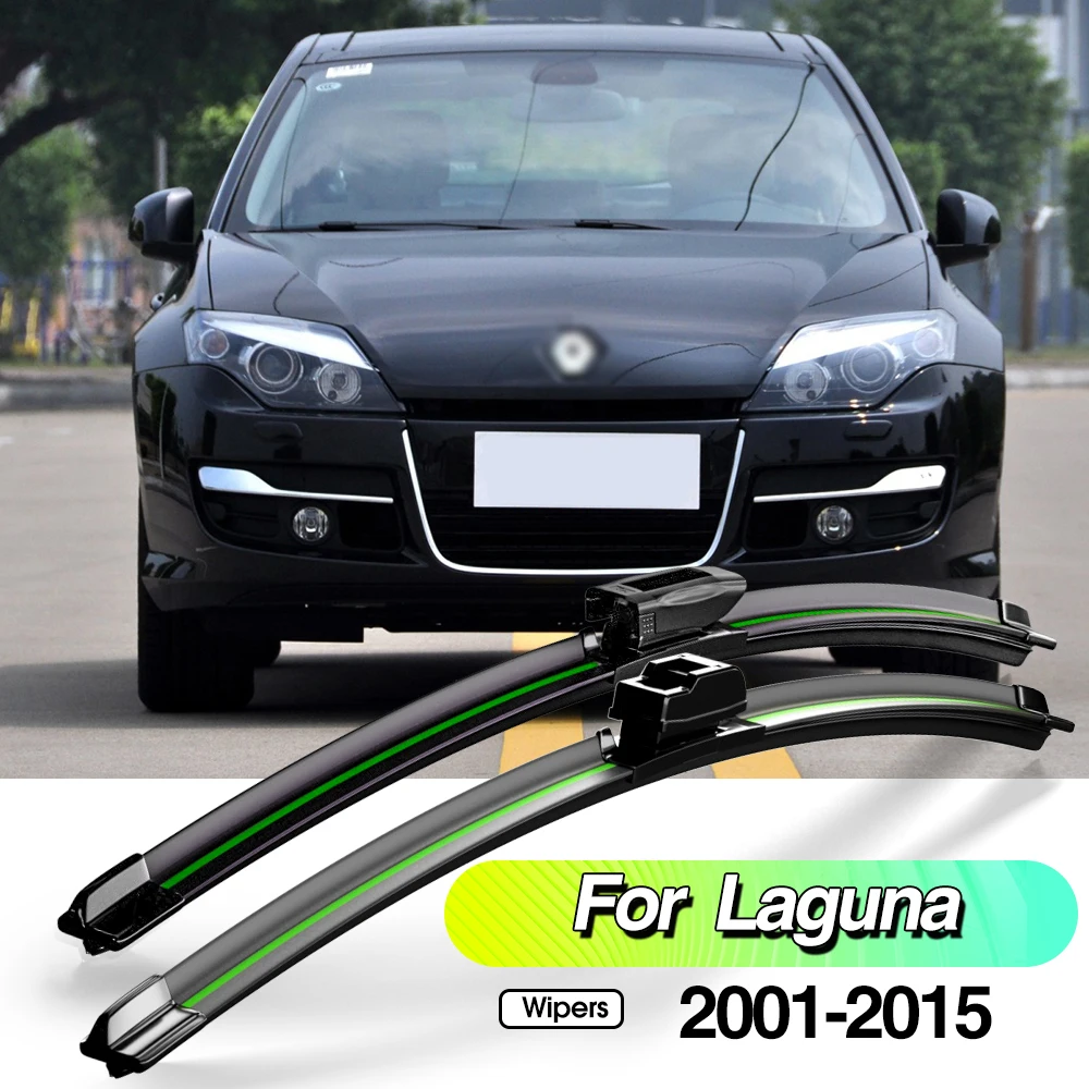 Do Renault Laguna 2 3 2001-2015 sztuki Pióra wycieraczek przedniej szyby Akcesoria do szyb 2002 2003 2006 2007 2013 2014