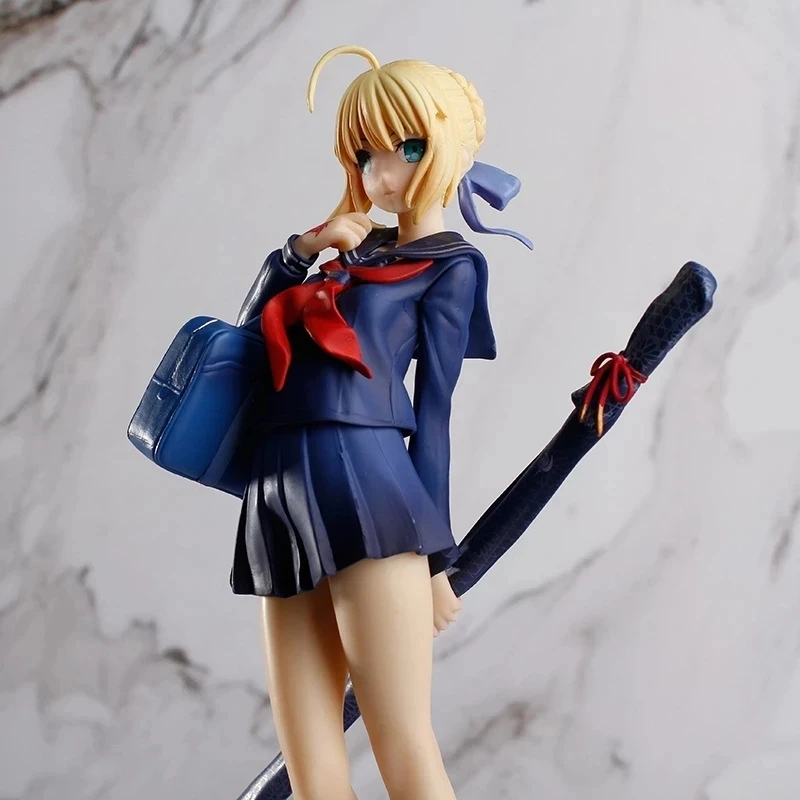 18 см НОВЫЙ Hot Fate Stay Night Saber Школьная форма Стиль Экшн Аниме Фигурка Коллекция