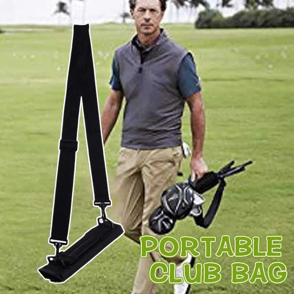 

Portable Golf Club Bag Mini Lightweight Carry Range Golf Training Strap Bag Adjustable With Travel Driving Sho M8b4