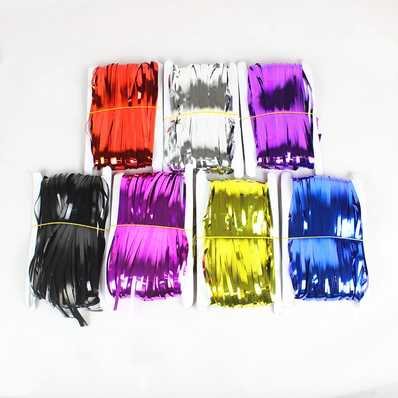

100x300cm Birthday Party Backdrops Decoration Curtain Foil Tinsel Fringe Curtains Thickened Adult Baby Shower Wedding Backdrop