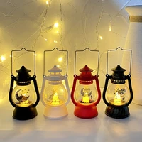 eid led light vintage style wind lantern electronic handheld night lamp for islamic muslim ramadan party decoration supplies