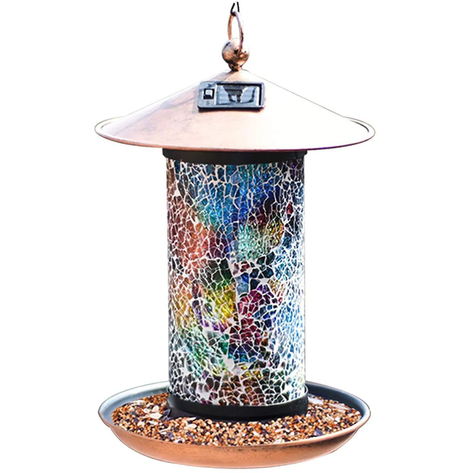 

Mower Deck Hanger Birdhouse Feeder Garden Wild Outdoor Birdfeeders For Feeding Solar Outside Yard Outside Light Feeders Standing