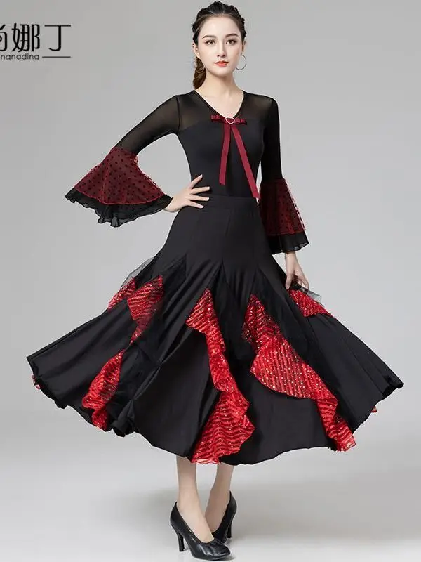 Юбка для современных танцев женское новое платье общественных по национальному