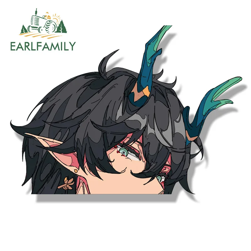 

EARLFAMILY Дракон Дэн Хэн хонькай звезда рельс Автомобильная наклейка Chibi большая голова фанат-арт Переводные мультфильмы Peek Girl граффити Slap Stickers