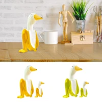 banana duck statue garden decor statues figurines funny duck sculpture ornaments for home patio lawn yard office decorations