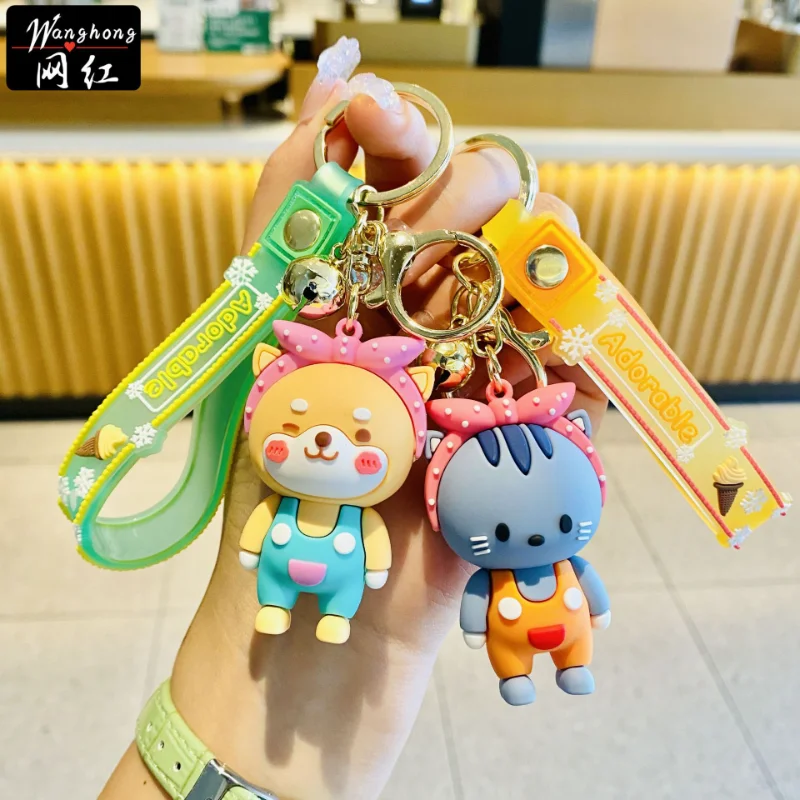 

Men's Car Cute Creative Boutique Creative Cartoon Doll Keychains Resin Fashion Women's Bags Pendant Jewelry Ornaments Key Chains