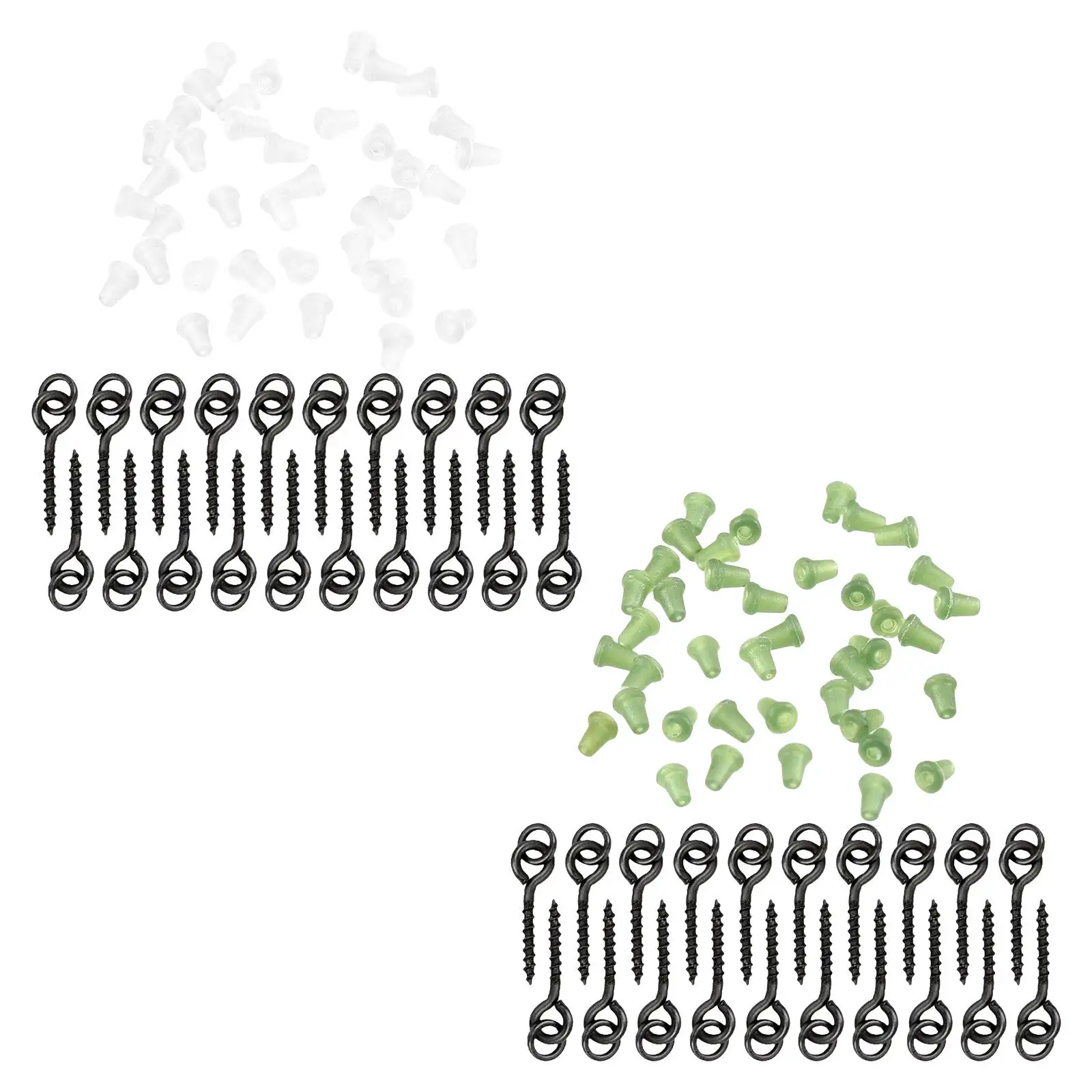 

Рыболовный крючок, бусины с хвостовиком, для ловли карпа, рыболовный Лонни, рыболовные клеммы, 20 шт., резьбовые бусины, винты, блочные бусины