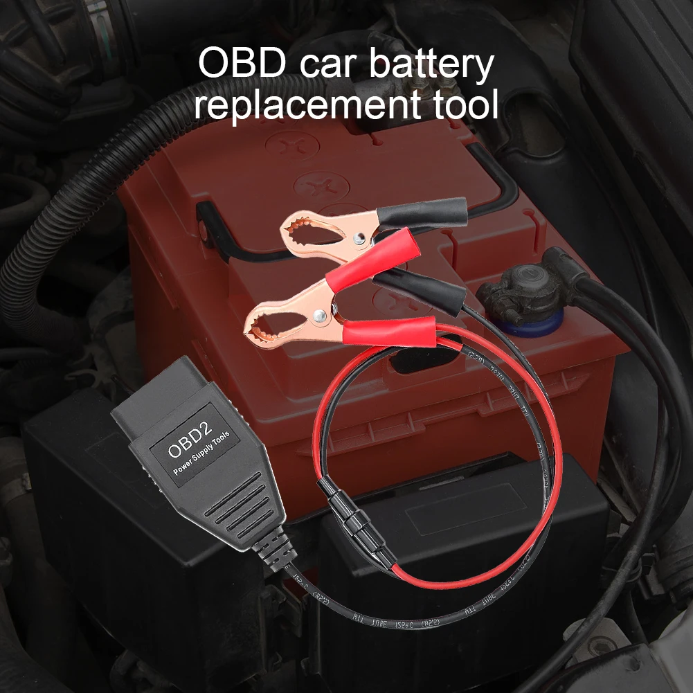 Инструменты для электропитания OBD2, удлинитель OBD 2, инструмент для замены автомобильного аккумулятора