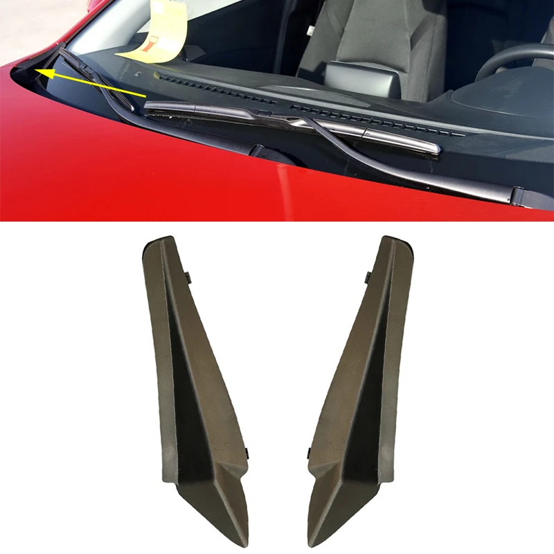 For Mazda 3 Axela BM BN 2014 2015 2016 2017 2018 2019 Car Front Windshield Wrap Corner Trim Wiper Cowl Side Trim Cover Lid