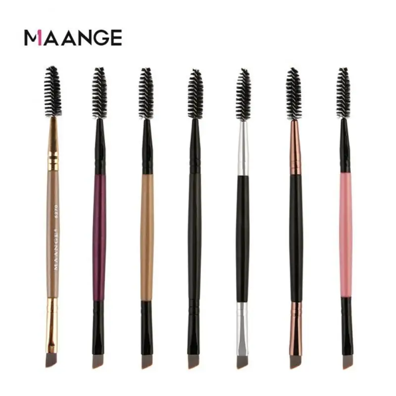 

Double Head Eyelash Brush Makeup Brushes Eyebrow Comb Cosmetic Brush For Eye Brow Angled Brush Eyelash Extension Make Up Tools
