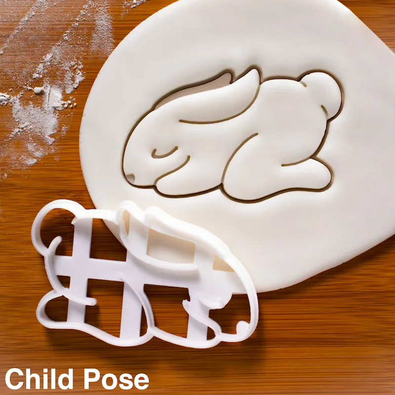 

Easter Rabbit Cookies Cutter 3D Bunny Embossed Cake Decor Mold Fondant Biscuits Pastry Stamp Mold DIY Baking Tool Bakeware