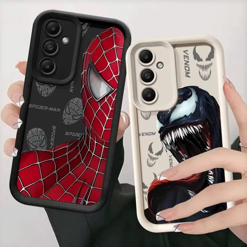 Marvels Spiders Mans Venoms Phone Case For OPPO Reno 2 3 4 5 6 7 7Z 8 8T 10 11 Pro Plus 4G 5G Soft TPU Back Cover