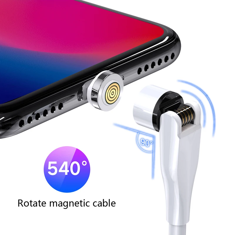 

3A Magnetic Data Cable for Samsung Huawei MOTO Honor Sony Xiaomi Redmi OPPO VIVO USB Type-C Cable for iPhone Magnetic Charger