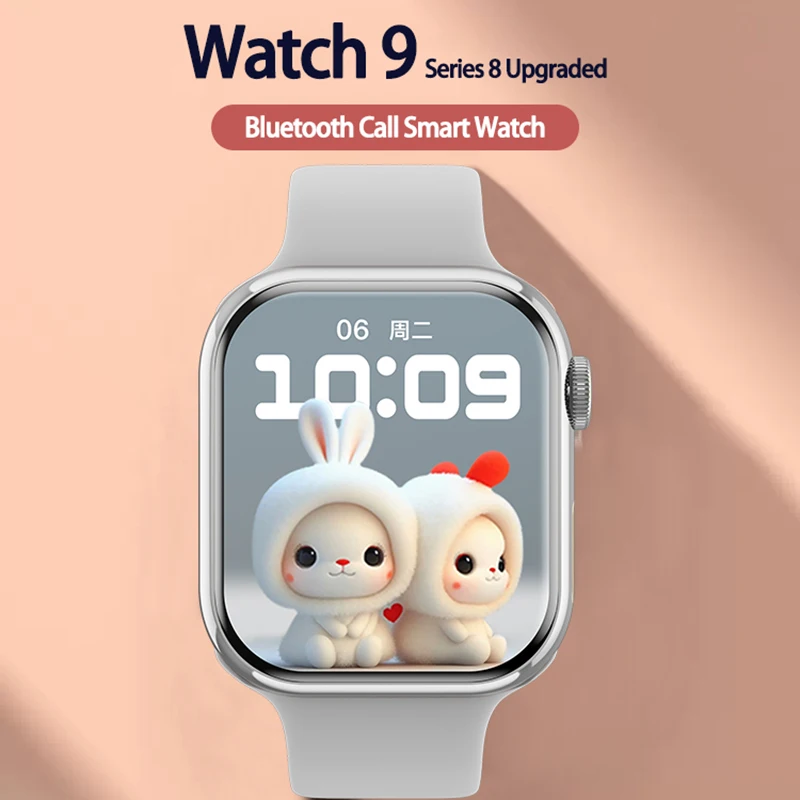 

Fashion Watch 9 Watches Men Women Smart Watch IP68 GPS Track Wireless charger NFC SmartWatch For iphone samsung xiaomi 2023 New